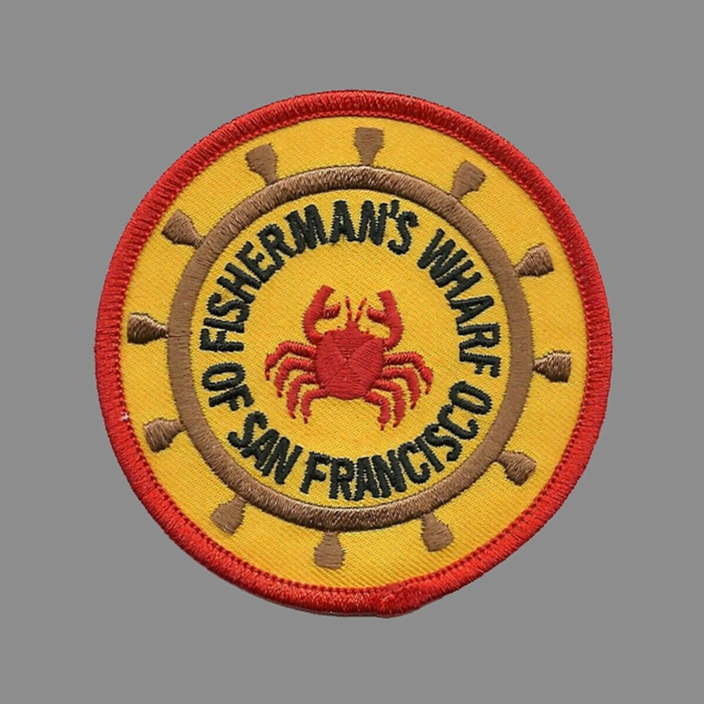 San Francisco California Iron on Patch Fishermans